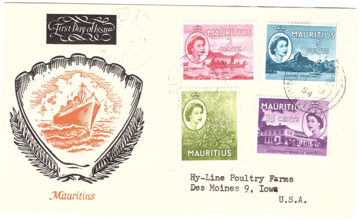 1954 1 July - first day of issue