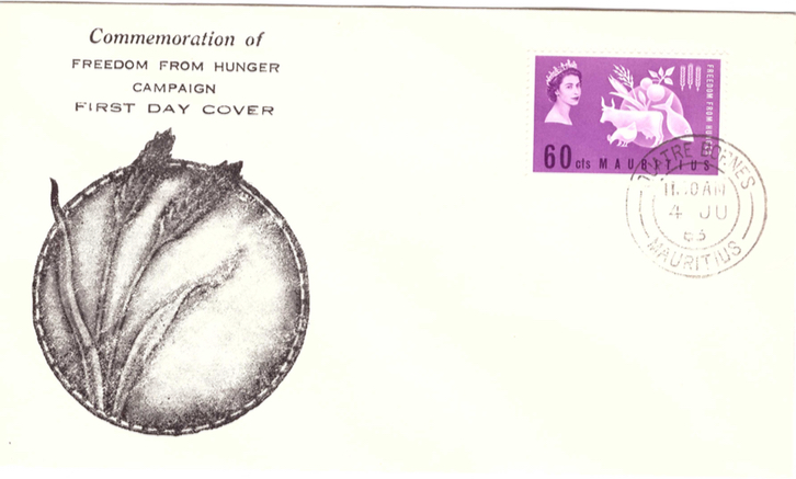 1963 Freedom from humger FDC