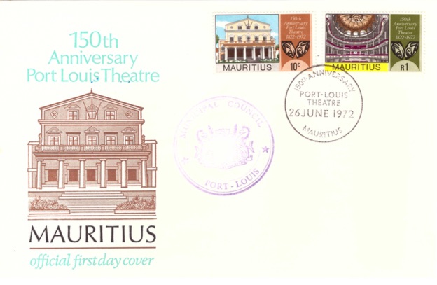 1972 26 June - 150 Anniversary of Port Louis Theater