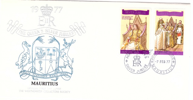 1977 7 Feb - Silver jubilee coronation Westminster collection comm cover