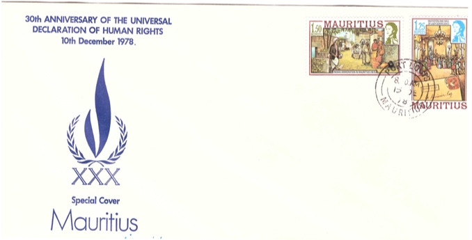 1978 15 Dec - 30th anniversary of declaration of human rights SC