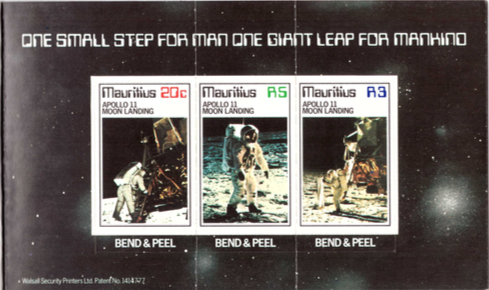 1979 Commemoration Apollo 11 - stamps inside booklet