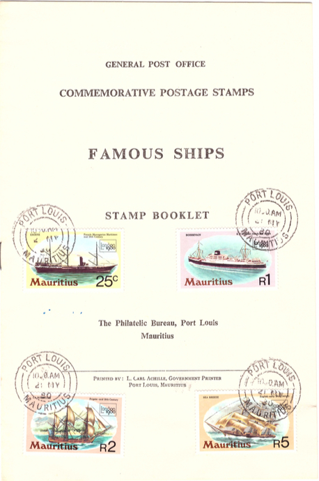 1980 2 May - famous ships stamp booklet