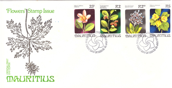 1981 15 Jan - Flowers' stamps OFC