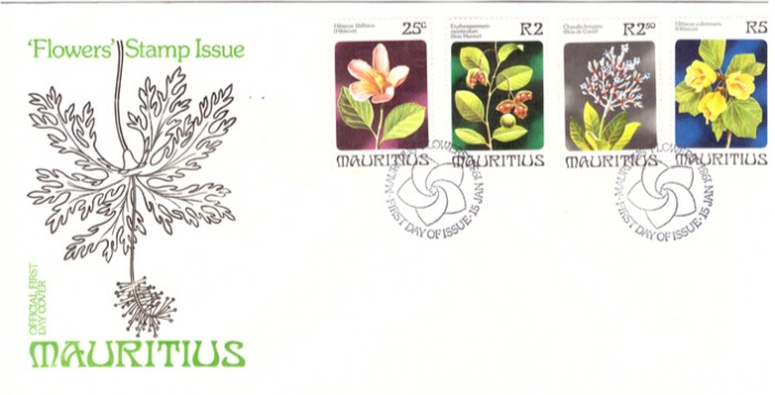 1981 15 Jan - Flowers' stamps OFC