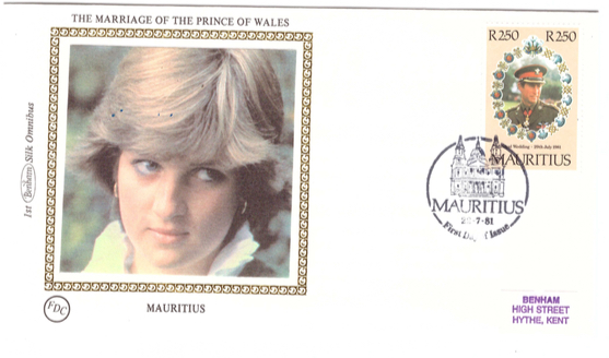 1981 22 July - Marriage prince of wales - Benham silk collection 2