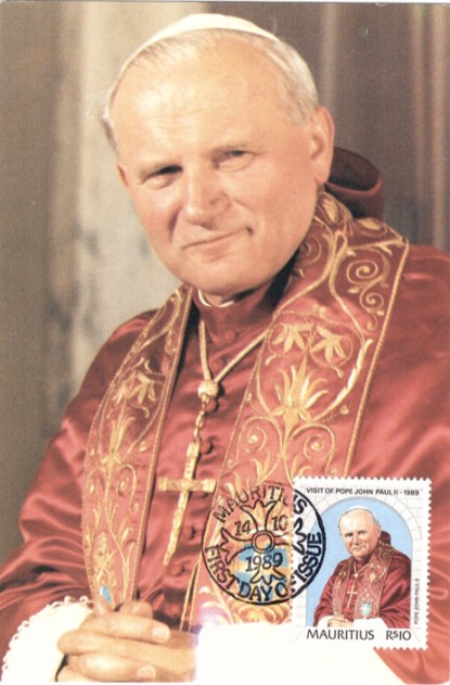 1989 14 Oct - Visit of Pope Postcard_4