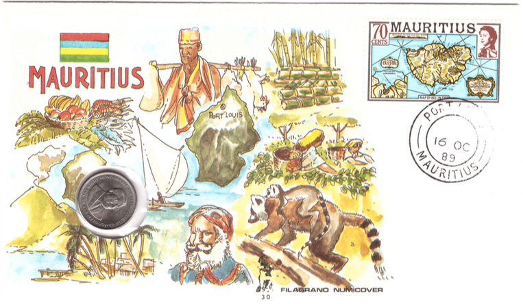 1989 16 Oct - Special cover with 20c coin