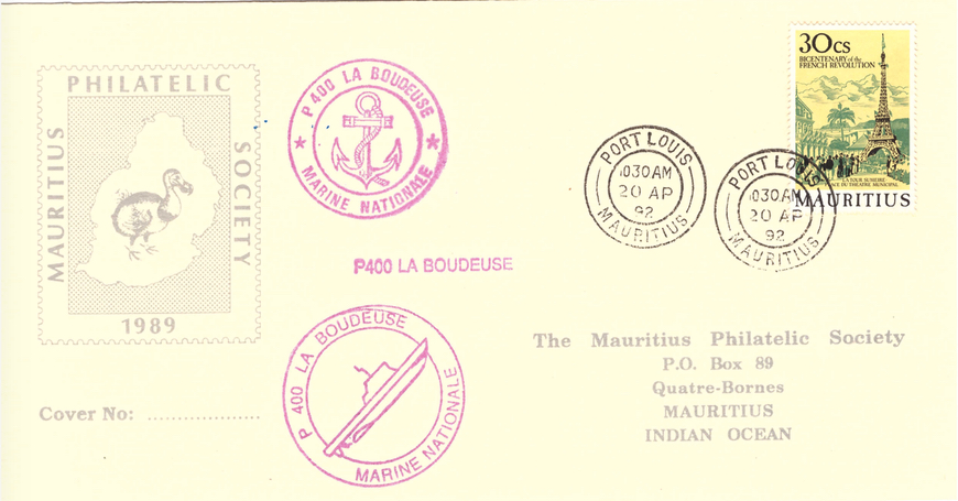 1992 20 April - P400 La boudeuse MPs SC