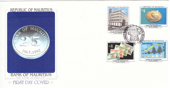 1992 29 Oct - Bank of Mauritius Silver Jubilee