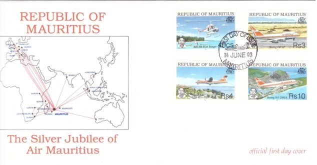 1993 14 June - Silver jubilee Air Mauritius