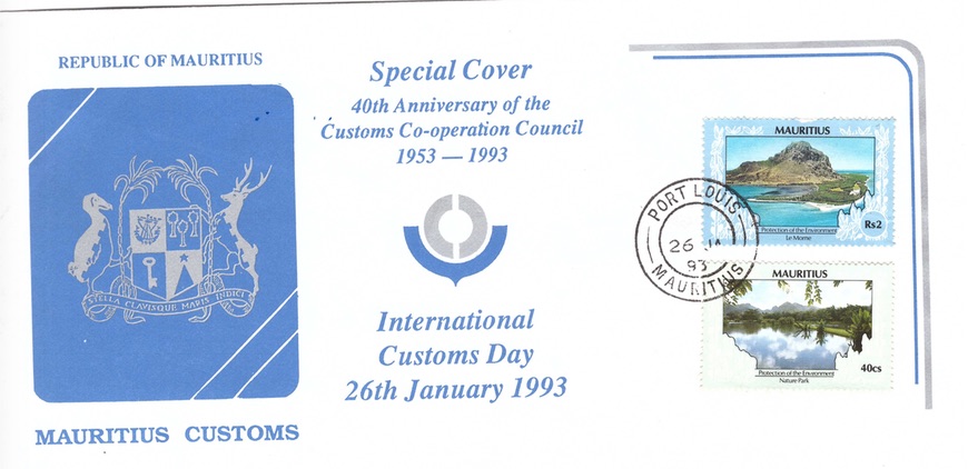 1993 26 Jan - 40th Anniv of customs council SC