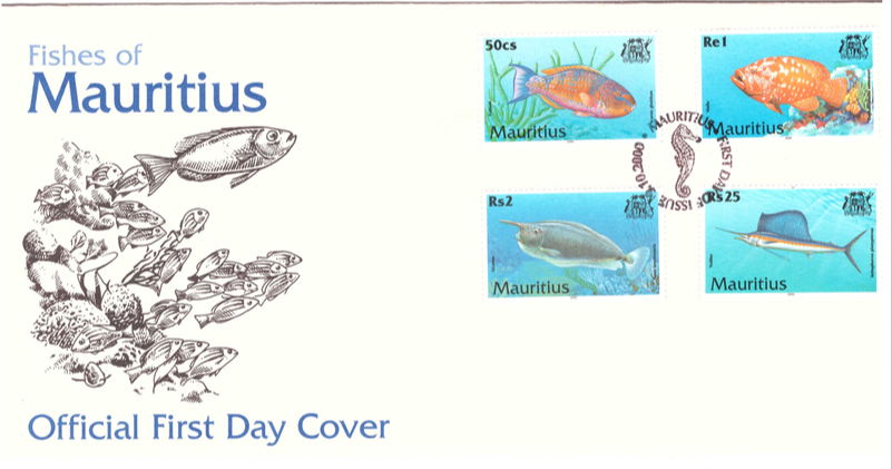 2000 9 Oct - Fishes of Mauritius FDC_1