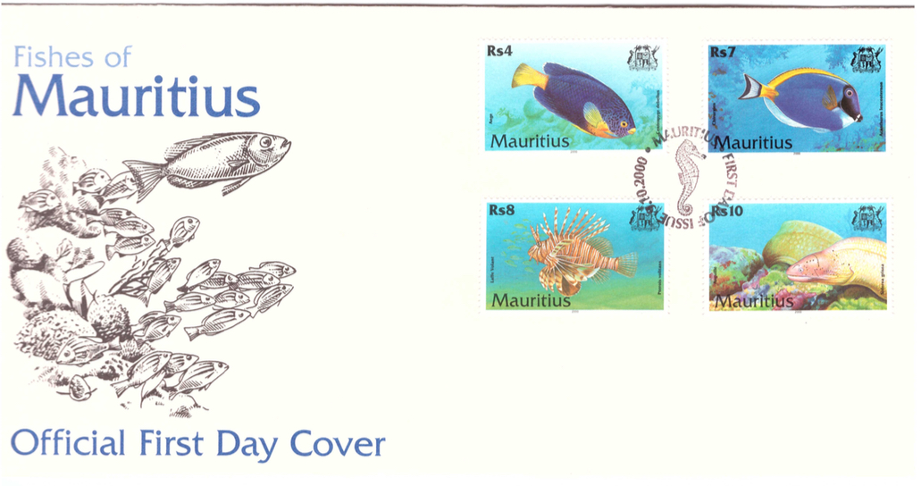 2000 9 Oct - Fishes of Mauritius FDC_3