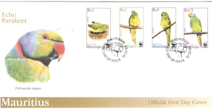 2003 19 March Echo Parakeet FDC