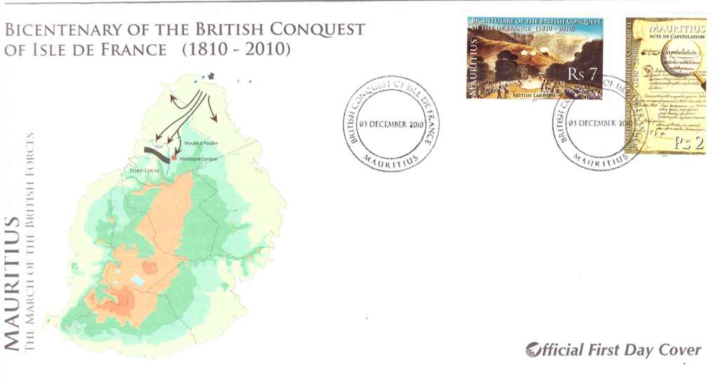 2010 3 Dec - Bicentenary of British conquest of isle de France