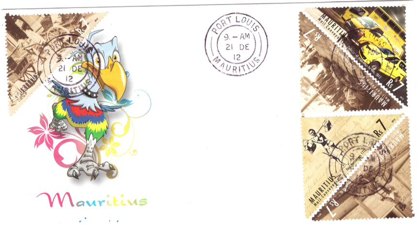2012 21 Dec - special cover 240 postal services
