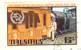 UPU railway stamp