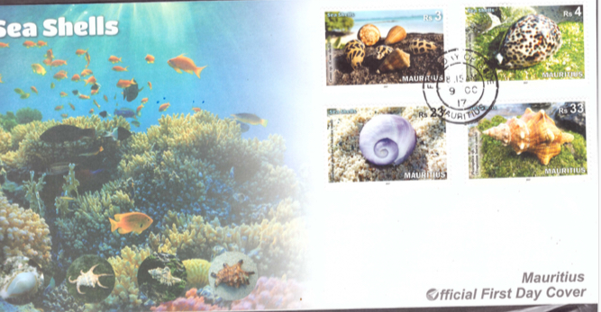 2017 seashell FDC